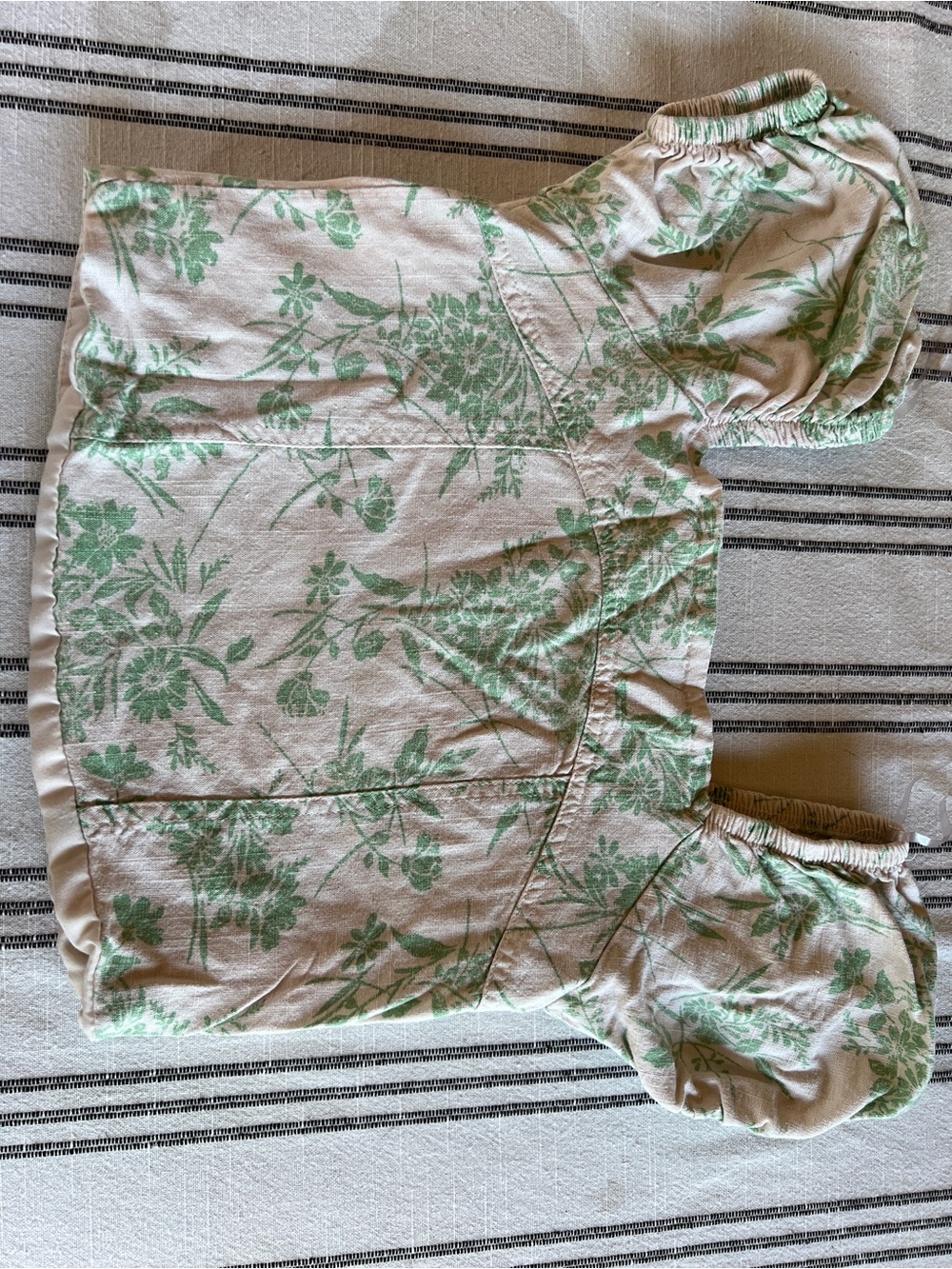 Girls Green Floral cropped Top